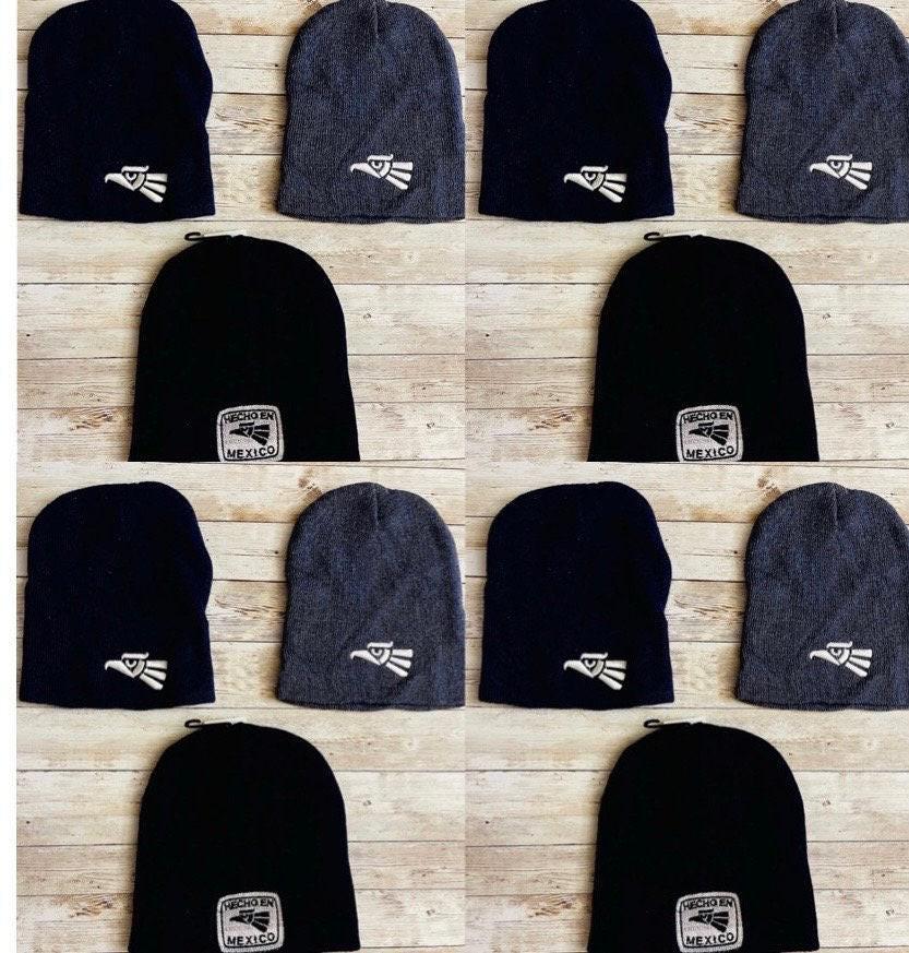 Made in Mexico Mexican Knit Hats Gorras Tejidas Mexicanas Hecho en Mexico con Aguila