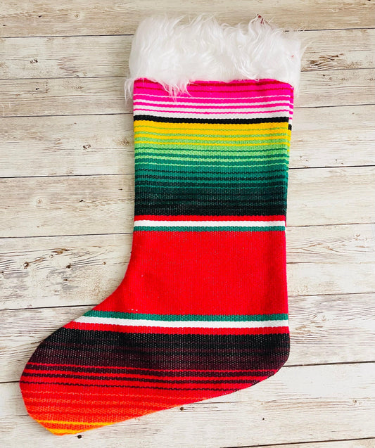 Mexican Sarape Stocking Calzeton NavideГ±os De Sarape Mexicano
