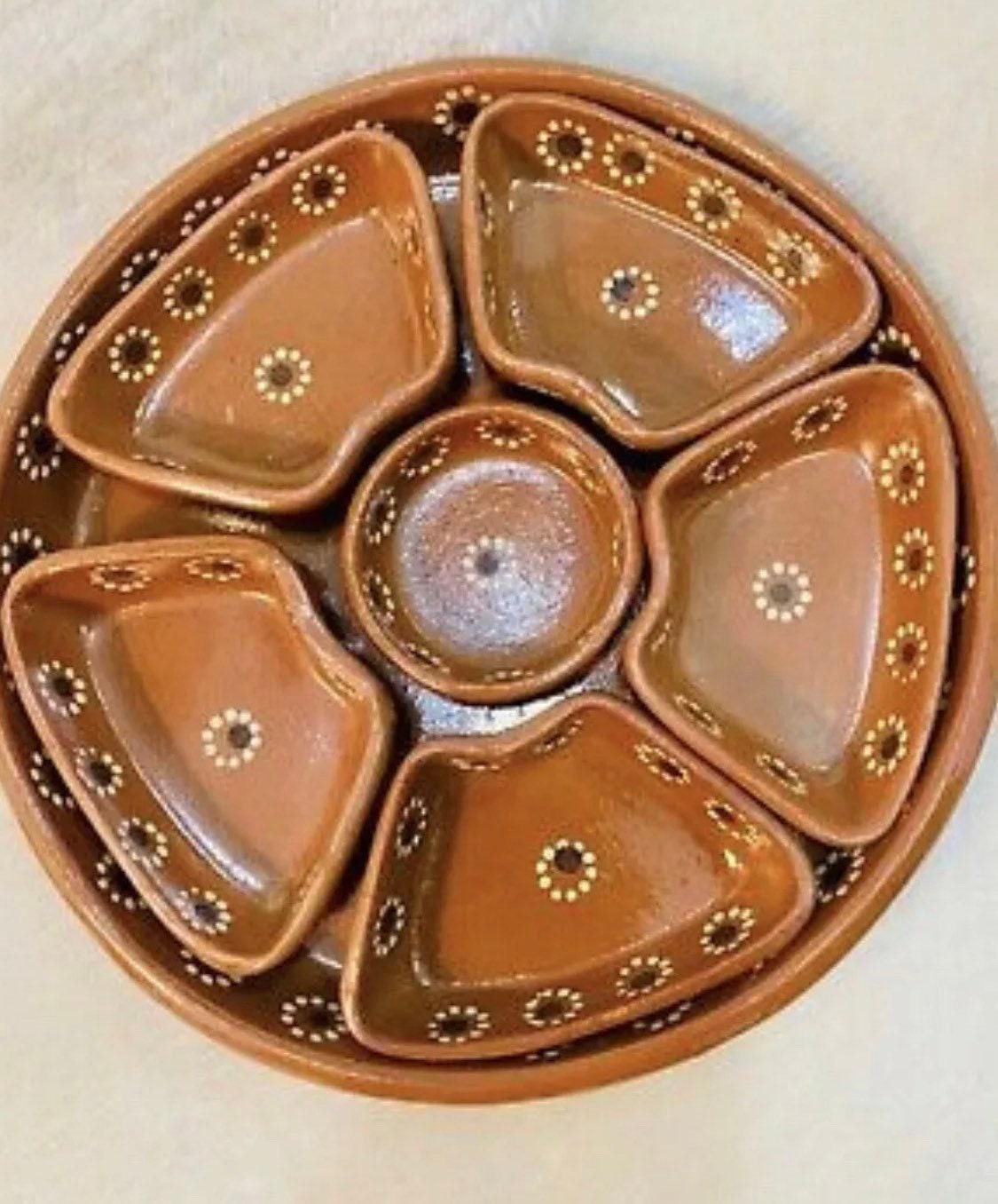 Salseros de Barro Mexicano Terracota вЂњ12вЂќ and вЂњ10вЂќ Inch Tray
