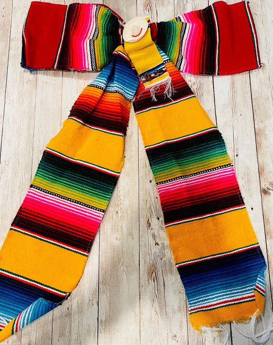 Mexican Sarape 15x20 inch Bow MoГ±o de Sarape Mexicano 15x20 pulgadas