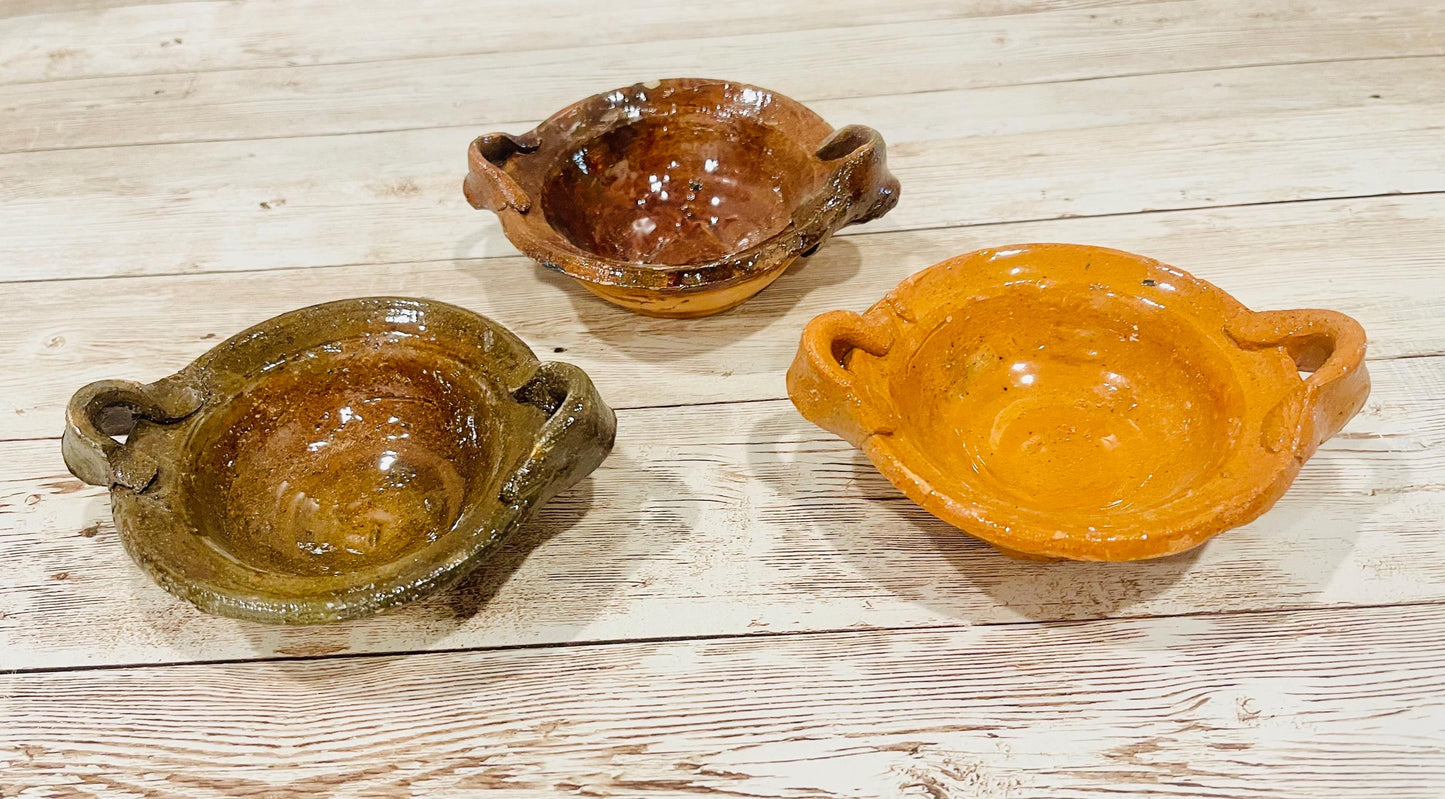 Cazuelitas Chicas De Barro Mexicano Small Mexican Clay Casseroles