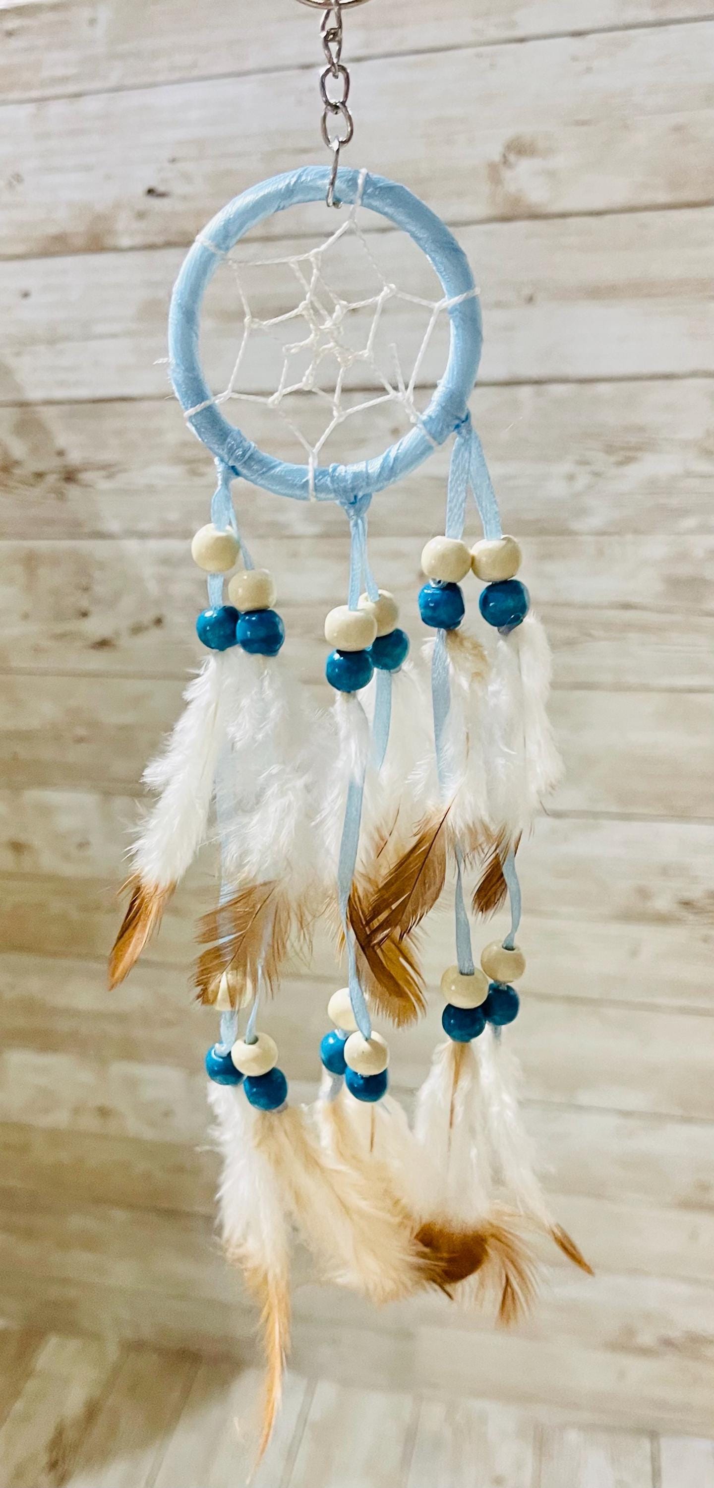 Dreamcatcher with Feathers for Car Visors Wall Hanging Decorations Atrapasueños con Plumas para Carros Decoraciones