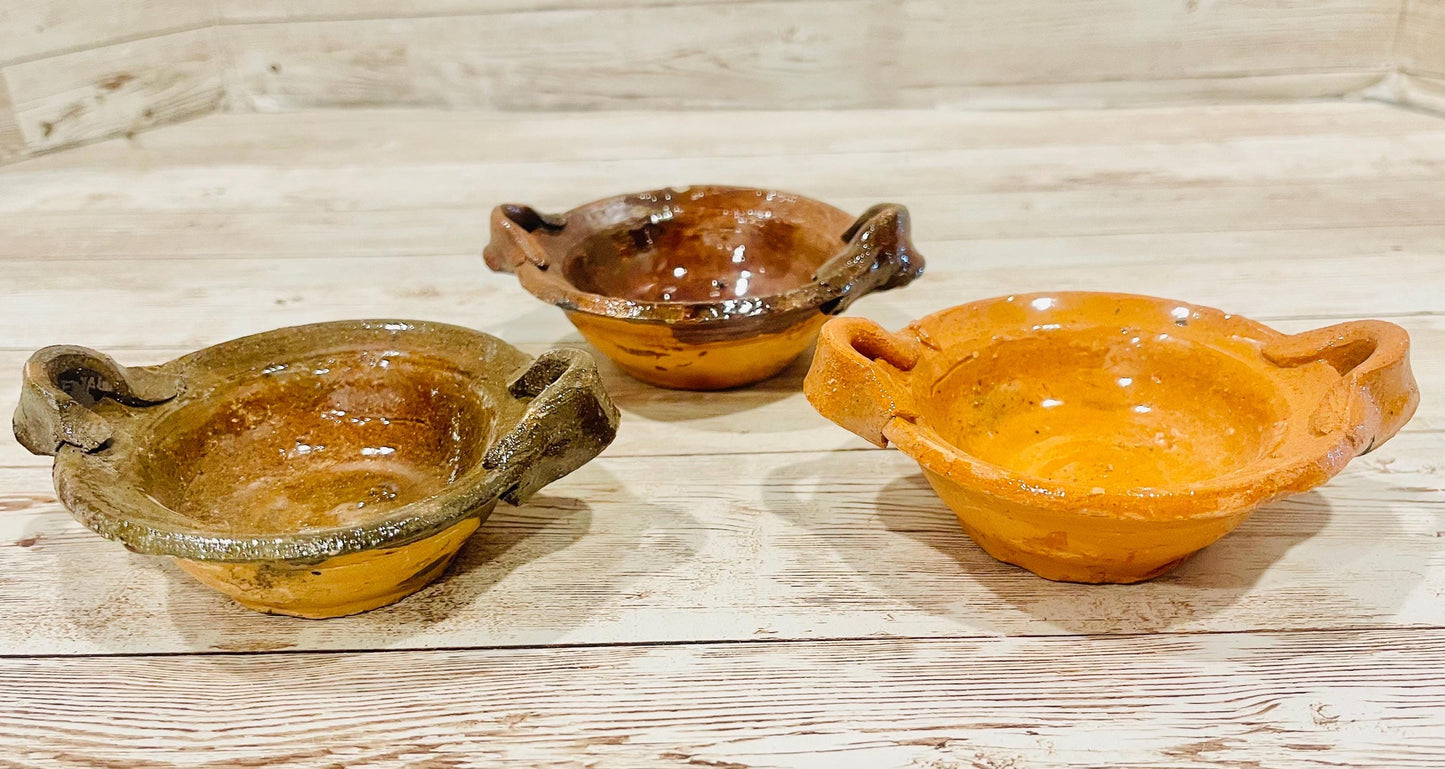 Cazuelitas Chicas De Barro Mexicano Small Mexican Clay Casseroles