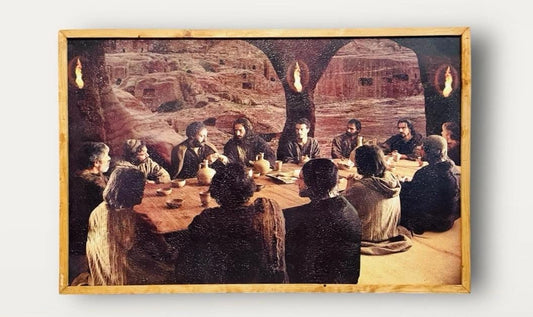 Mexican Artesanal Last Supper Wall Art Arte la Гљltima Cena Rustico Rustic Jesus & Disciples JesГєs y DiscГ­pulos en Escena de La Ultima Cena