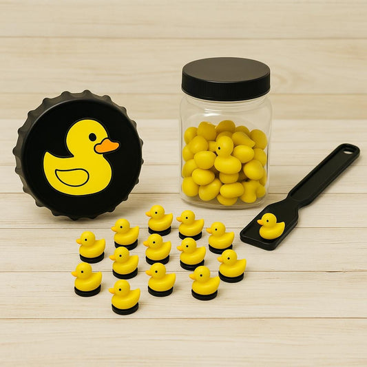 Fichas Magneticas de Patitos con Pala MagnГ©tica Resin Filler Cards Duckies Chips with Magnetic Wand for Bingo