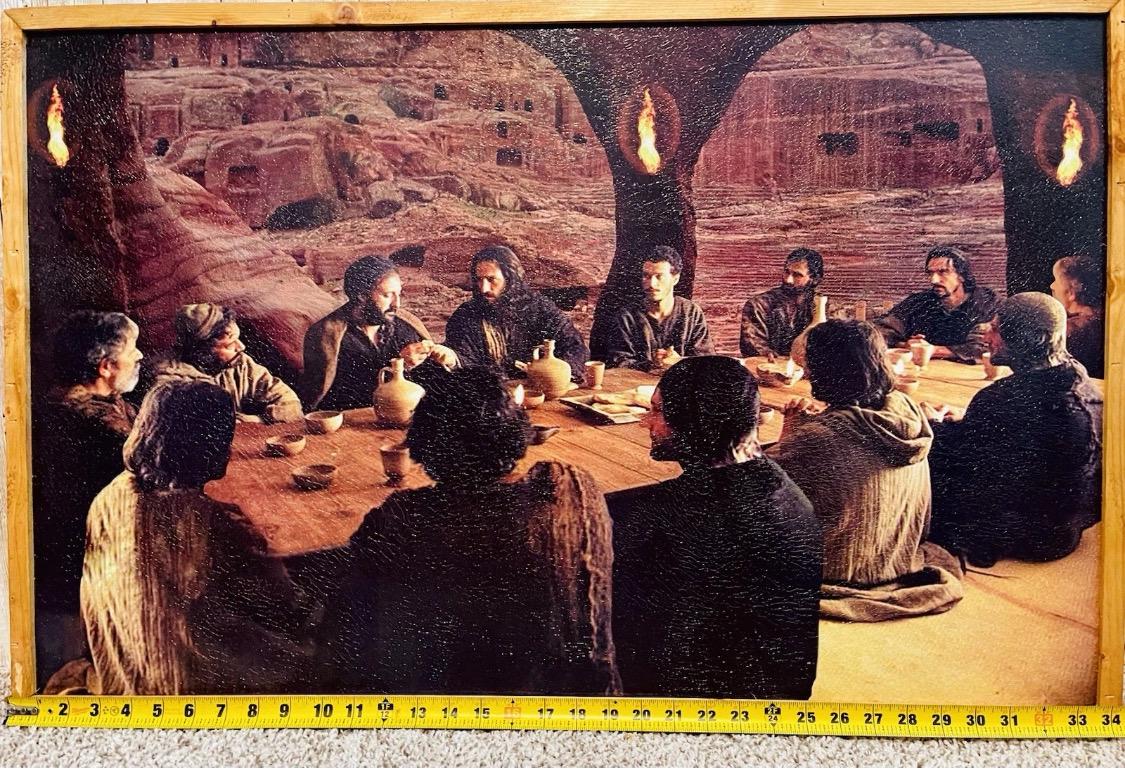 Mexican Artesanal Last Supper Wall Art Arte la Гљltima Cena Rustico Rustic Jesus & Disciples JesГєs y DiscГ­pulos en Escena de La Ultima Cena