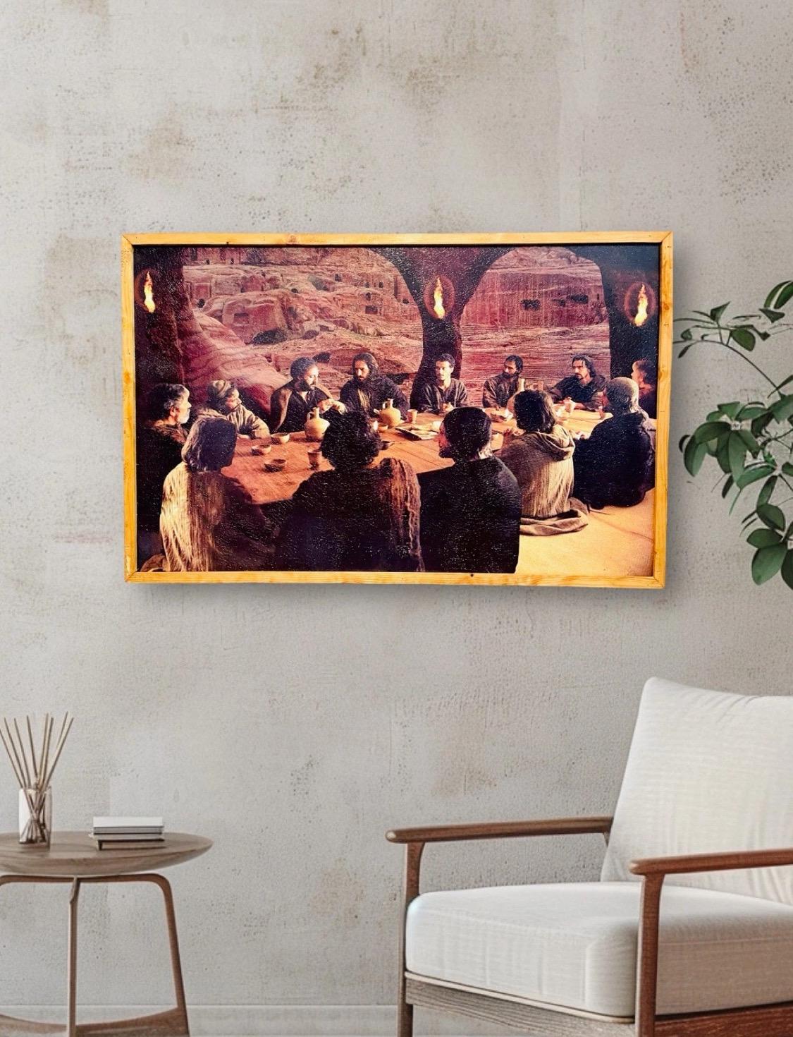 Mexican Artesanal Last Supper Wall Art Arte la Гљltima Cena Rustico Rustic Jesus & Disciples JesГєs y DiscГ­pulos en Escena de La Ultima Cena