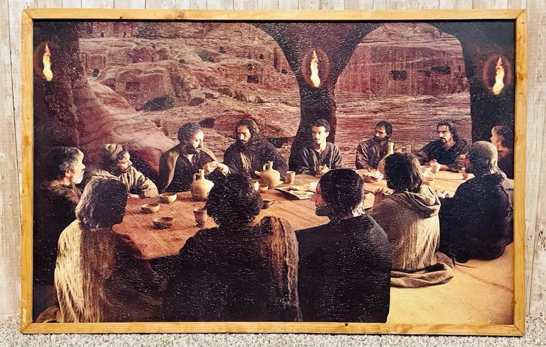 Mexican Artesanal Last Supper Wall Art Arte la Гљltima Cena Rustico Rustic Jesus & Disciples JesГєs y DiscГ­pulos en Escena de La Ultima Cena