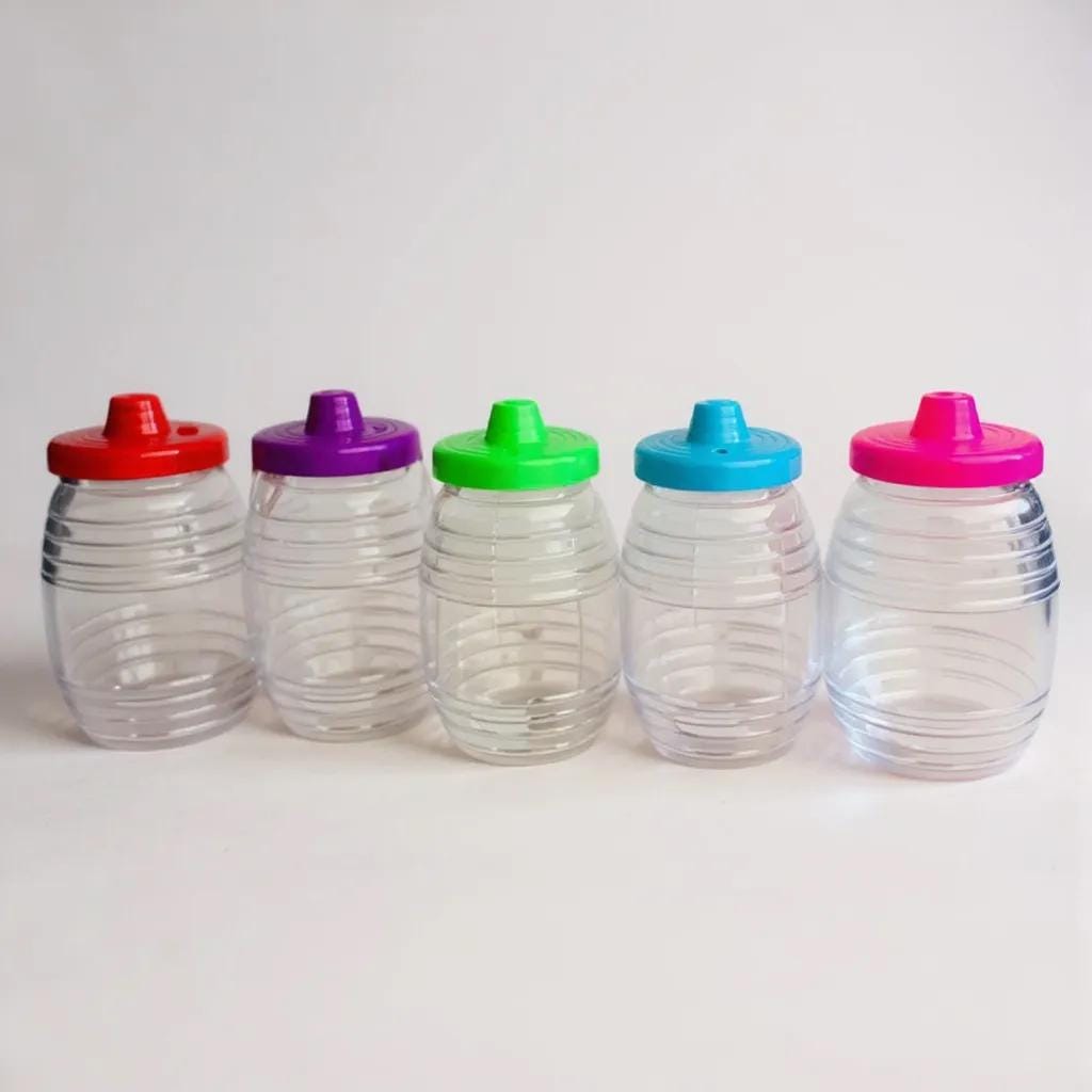 24 Vitroleros with Straw Lid Holes 16 oz 24 Vitroleros con Ollo para Popote