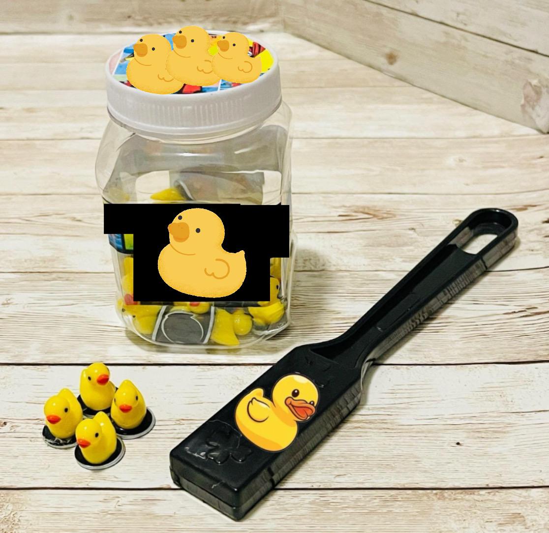 Fichas Magneticas de Patitos con Pala MagnГ©tica Resin Filler Cards Duckies Chips with Magnetic Wand for Bingo