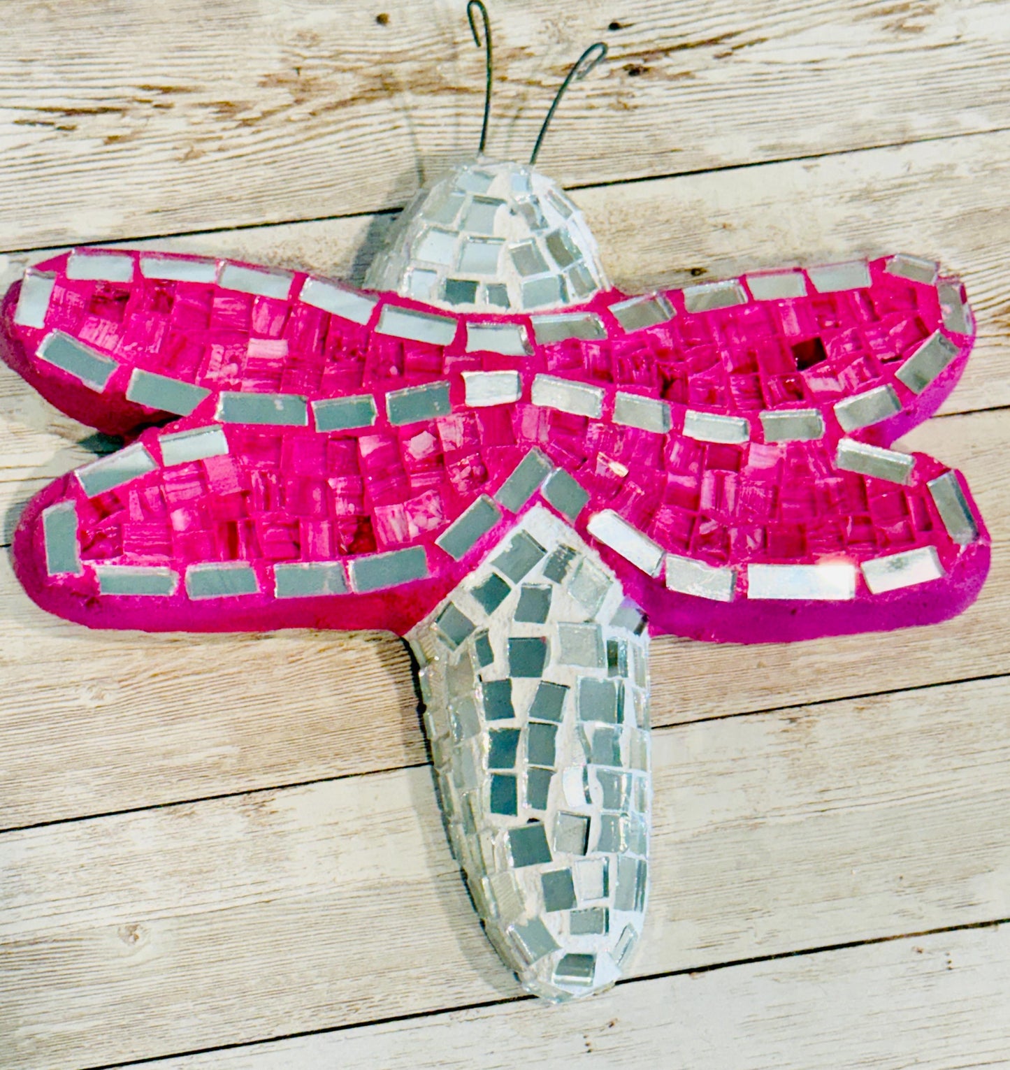 Handmade Mexican Mosaic Dragonfly Wall Art Decoration Caballito Libelula de Mosaico Mexicano DecoraciГіn para Hogar y Jardin