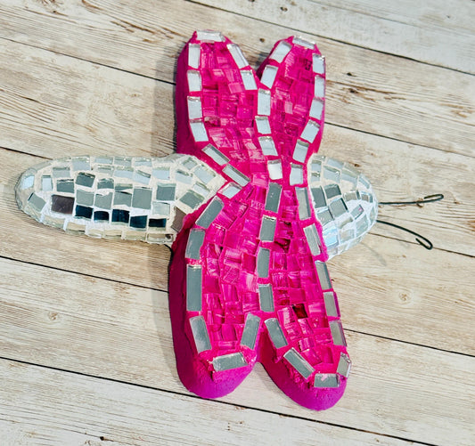 Handmade Mexican Mosaic Dragonfly Wall Art Decoration Caballito Libelula de Mosaico Mexicano DecoraciГіn para Hogar y Jardin