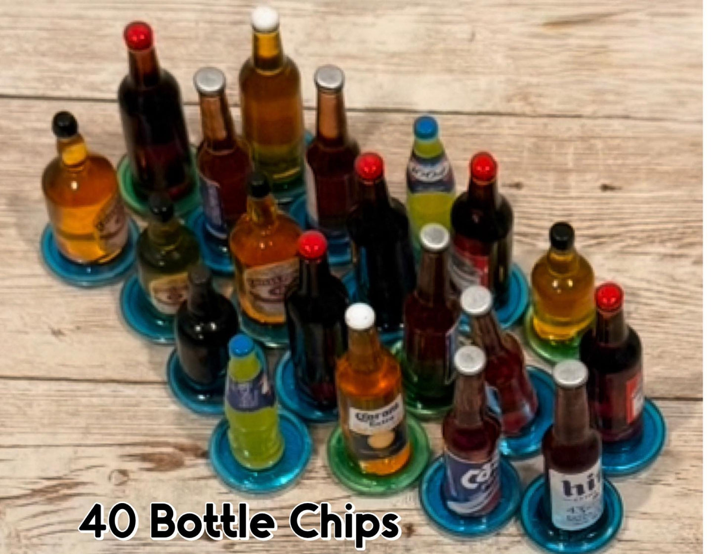 40 Fichas de Resina para Bingo y Pala MagnГ©tica con Fichero de Plastico 40 Resin Chips with Magnetic Wand & Plastic Container