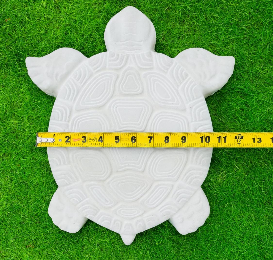 Garden Turtle Stepping Stone Garden Pathway Stepping Stone Outdoor Yard Decoration Cement Paver Lawn and Patio Ornament