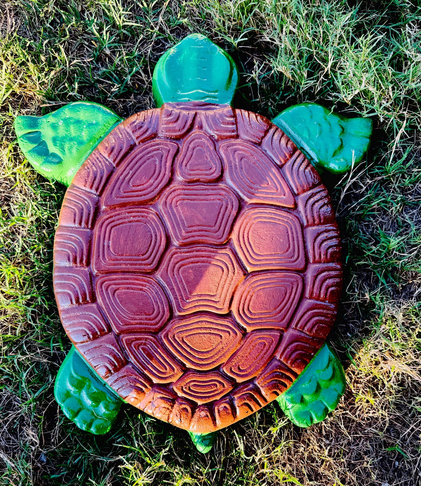 Garden Turtle Stepping Stone Garden Pathway Stepping Stone Outdoor Yard Decoration Cement Paver Lawn and Patio Ornament