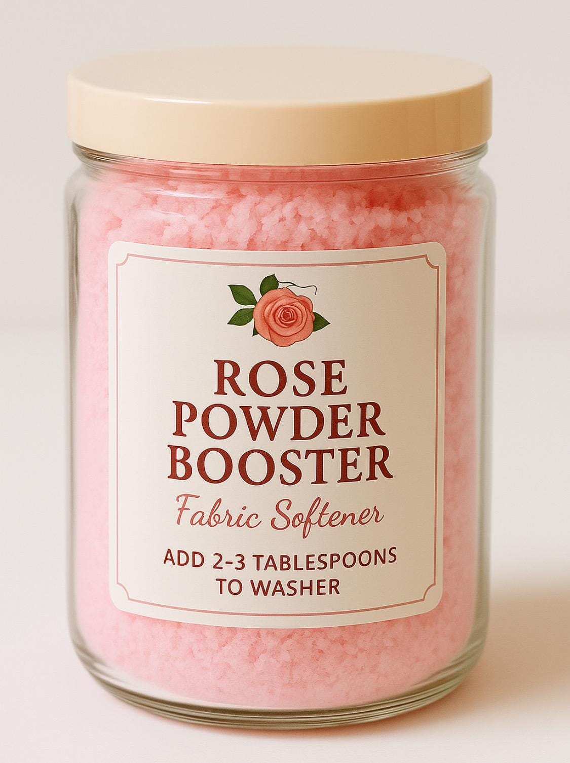 Pink Red Roses Scent Booster Powder Set Long Lasting Freshness Red Roses Floral Scent Suavizante Potenciador Aroma Rosas Rojas Floral