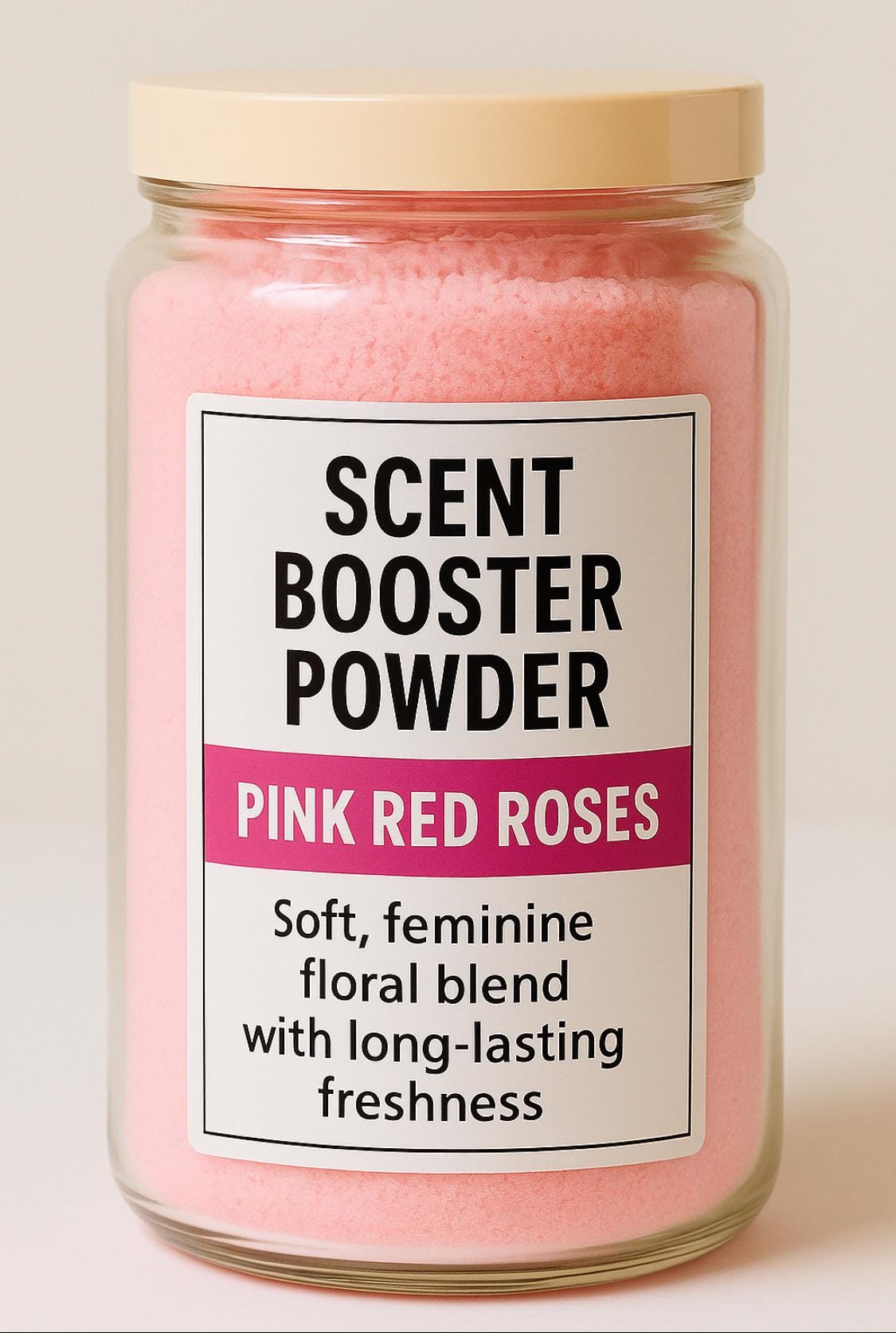 Pink Red Roses Scent Booster Powder Set Long Lasting Freshness Red Roses Floral Scent Suavizante Potenciador Aroma Rosas Rojas Floral