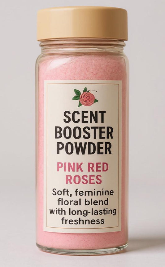 Pink Red Roses Scent Booster Powder Set Long Lasting Freshness Red Roses Floral Scent Suavizante Potenciador Aroma Rosas Rojas Floral
