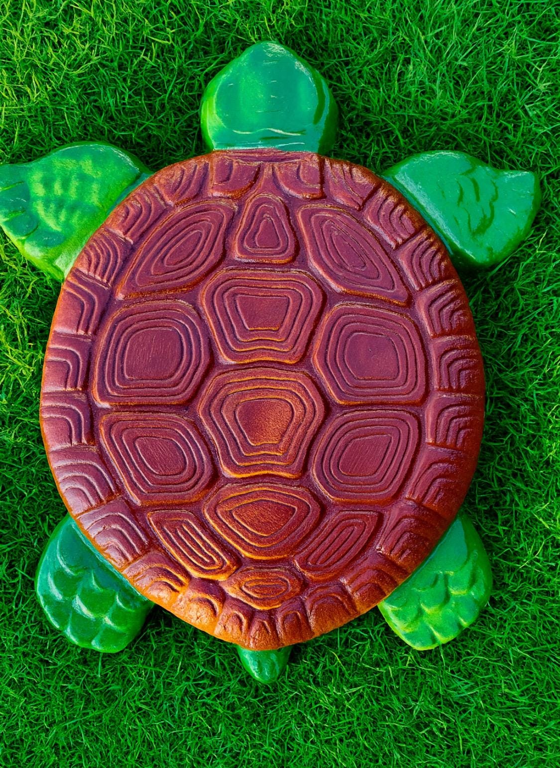 Garden Turtle Stepping Stone Garden Pathway Stepping Stone Outdoor Yard Decoration Cement Paver Lawn and Patio Ornament