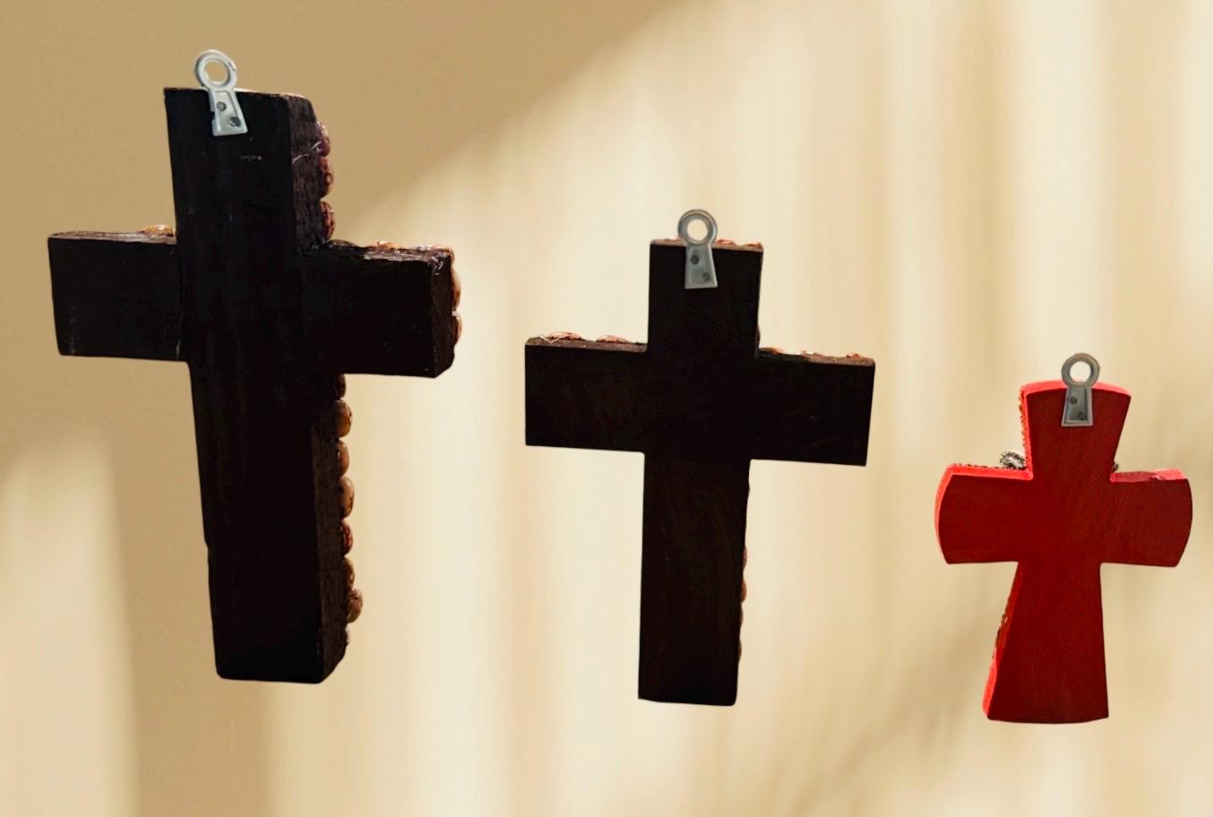 3x Mexican Abundance Prosperity Seed Crosses Mexican Spiritual Art 3 Cruzes Mexicanas para Abundancia Prosperidad