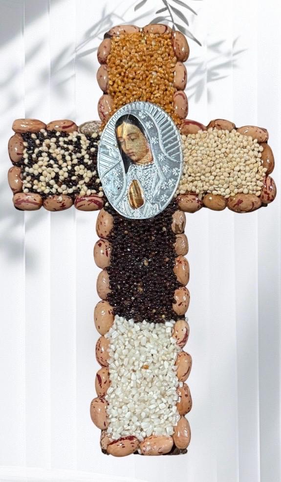 3x Mexican Abundance Prosperity Seed Crosses Mexican Spiritual Art 3 Cruzes Mexicanas para Abundancia Prosperidad