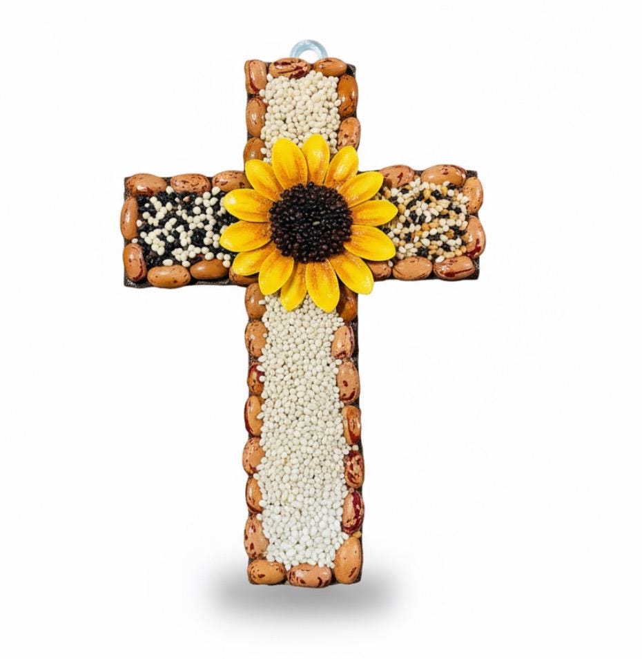 3x Mexican Abundance Prosperity Seed Crosses Mexican Spiritual Art 3 Cruzes Mexicanas para Abundancia Prosperidad