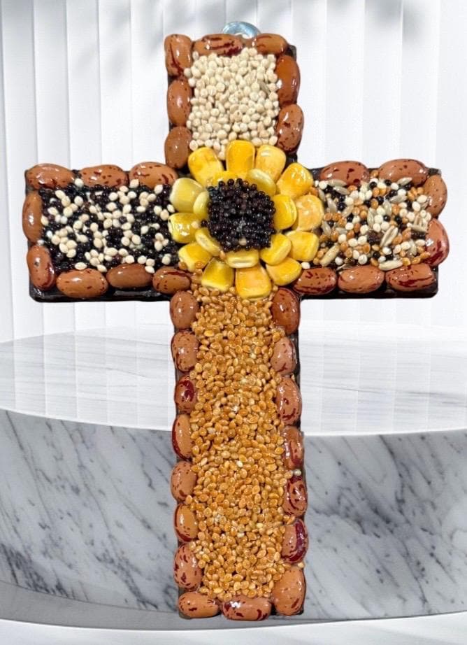 3x Mexican Abundance Prosperity Seed Crosses Mexican Spiritual Art 3 Cruzes Mexicanas para Abundancia Prosperidad
