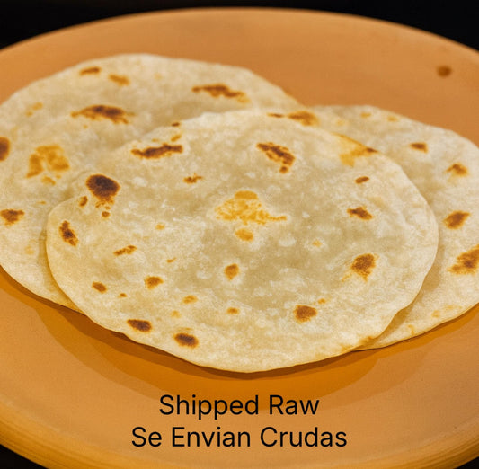 Homemade Authentic Mexican Flour Tortillas  de Arina Mexicanas Auténticas Mexicanas se Envian Crudas