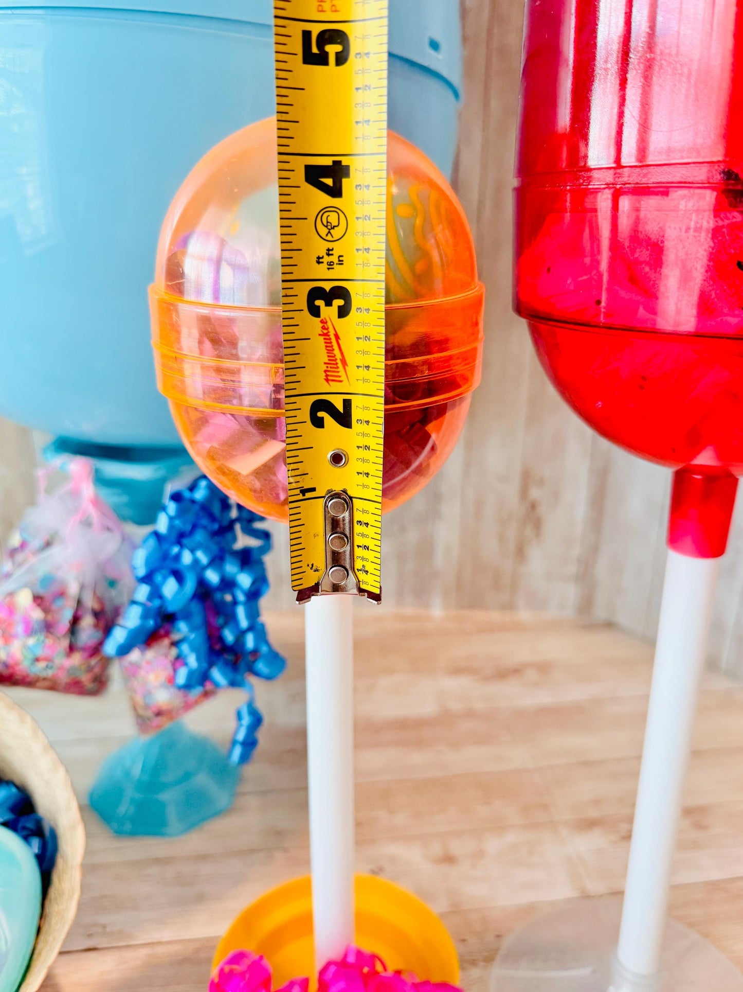 Personalized Large Easter Egg Candy/Gift Holder Basket with Lollipop Treat Containers Dulcero Personalizado de Pascua  Centro de Mesa