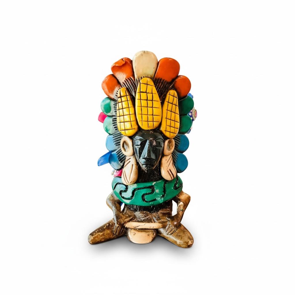 3 Mexican Ceramic Handcrafted Aztec Mayan Warrior Shot Glasses 3 Vasos Tequilero Mexicanos de Azteca Maya