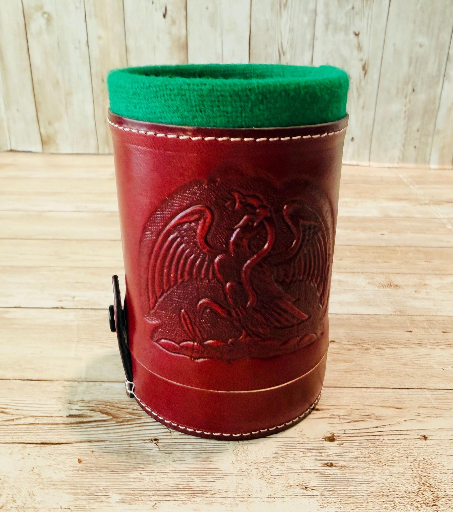 Cubilete Mexicano Mexican Poker Dice Cup Leather Engraved