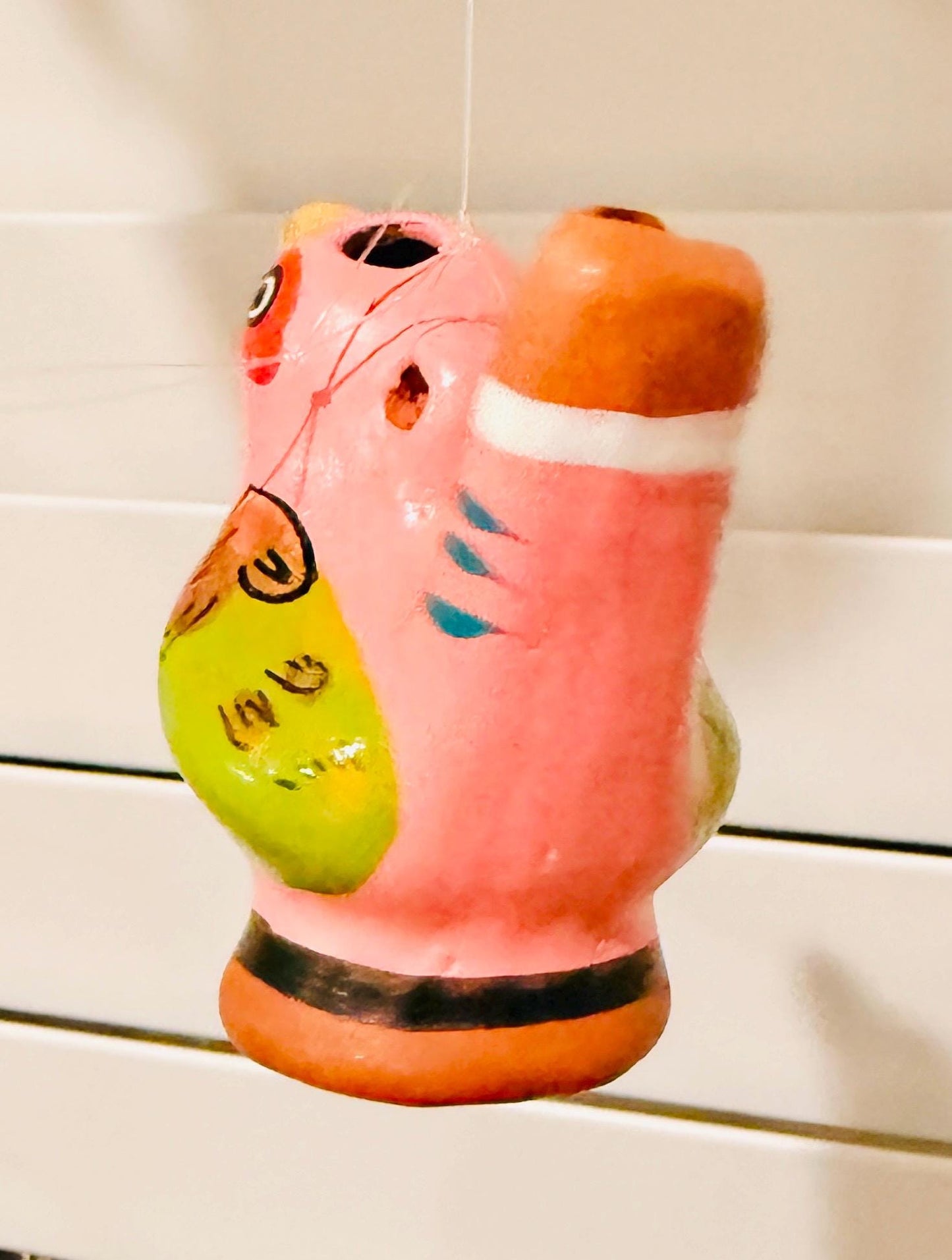 Mexican Ceramic Water Whistle Bird Silbato de Agua Ocarina Pajaro Mexicano Folk Art