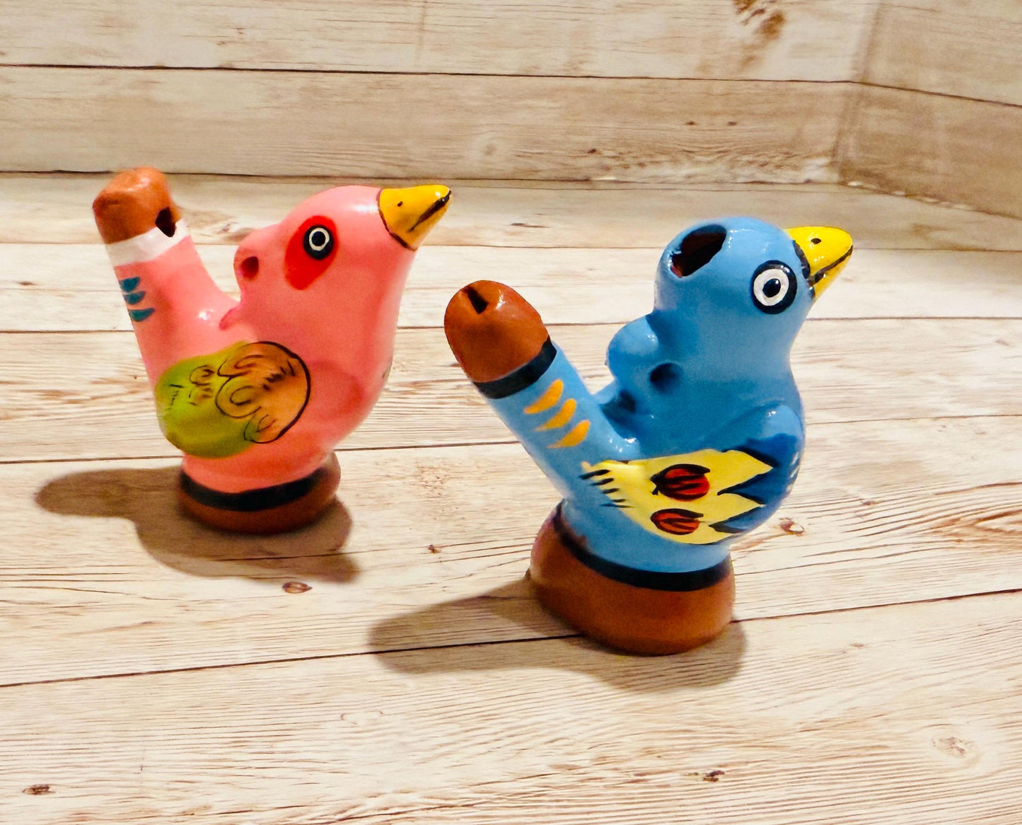 Mexican Ceramic Water Whistle Bird Silbato de Agua Ocarina Pajaro Mexicano Folk Art