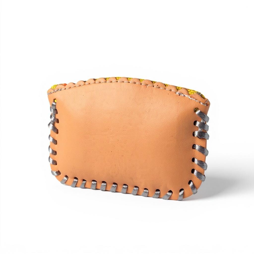 Mexican Custom Leather Name Coin Purse Choose Zipper Color Designs Vary Monedero Mexicano de Piel Artesanal Escoje Color de Cierre