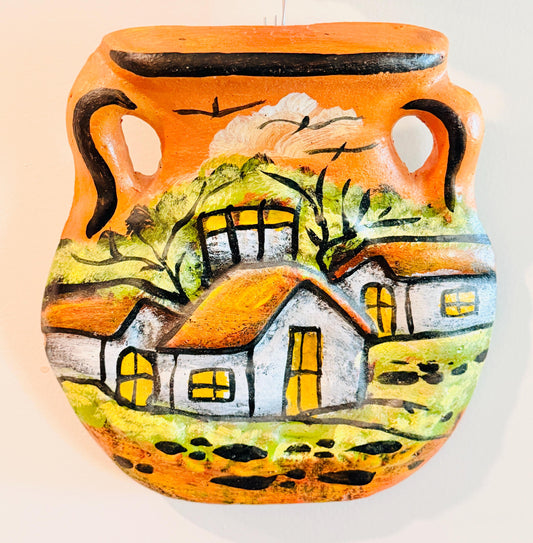 Mexican Terracota Home Wall Decor Jarron de Barro Decoracion Colgante