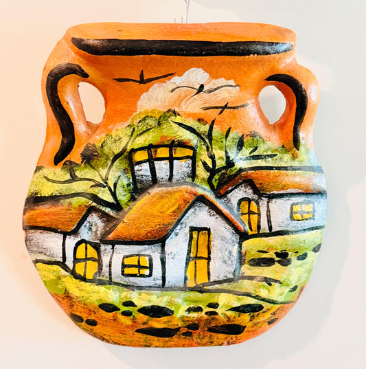 Mexican Terracota Home Wall Decor Jarron de Barro Decoracion Colgante