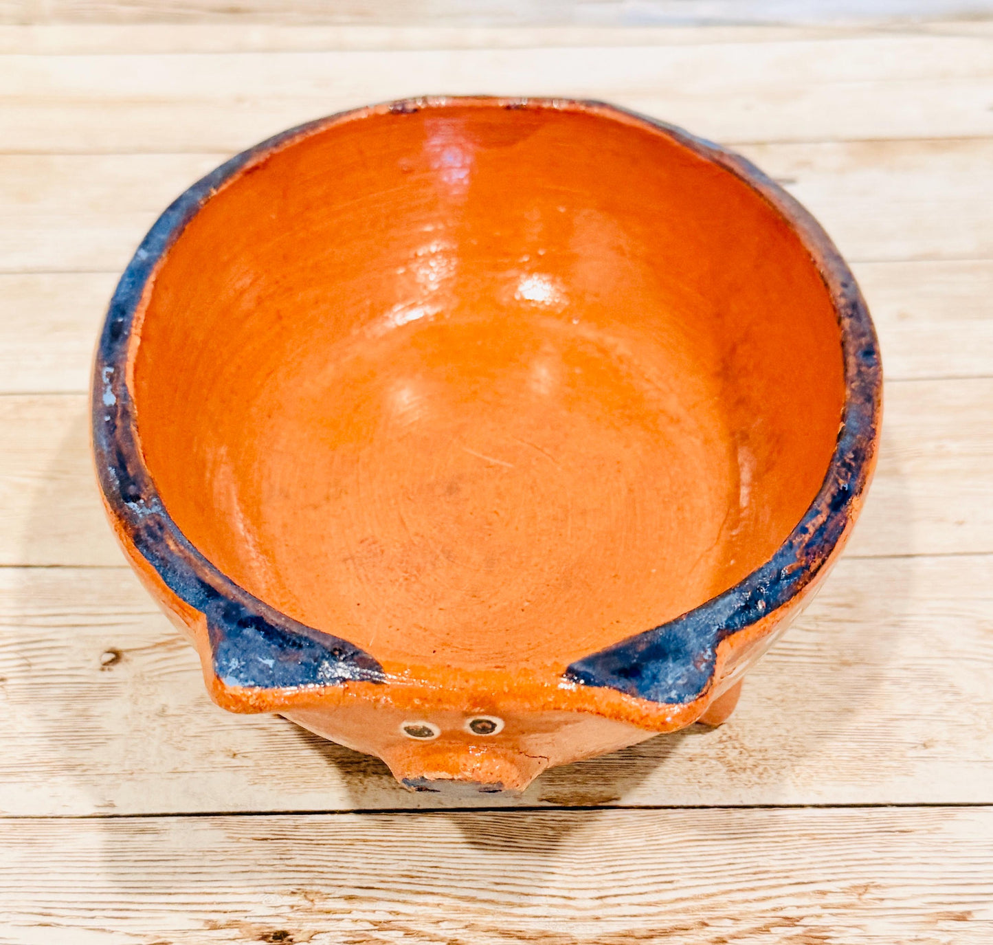 Terra Cotta Mexican Pottery Salsa Pig Bowl Salsera de Barro Mexicana de Marranito