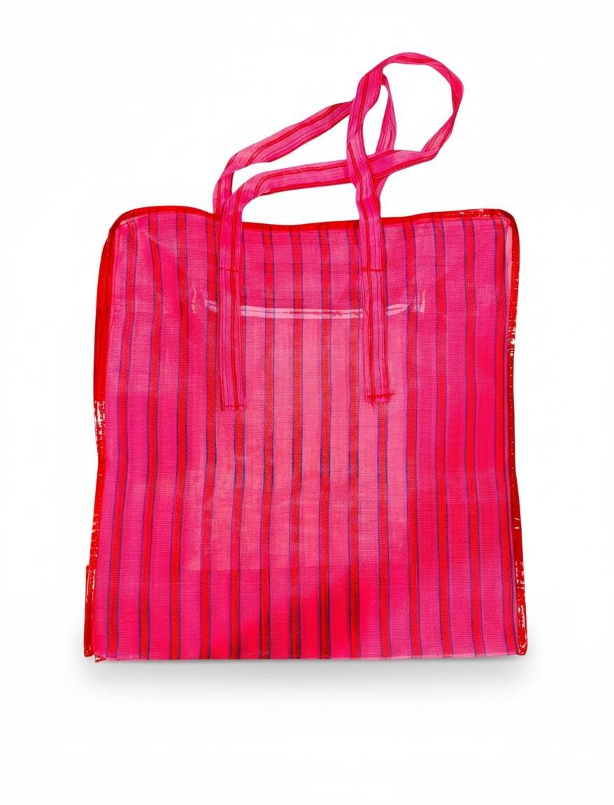 1 Reuseable Mexican Mercado Mesh Bag with Zipper 1x Bolsa de Maya Mexicana Reusable con Zipper