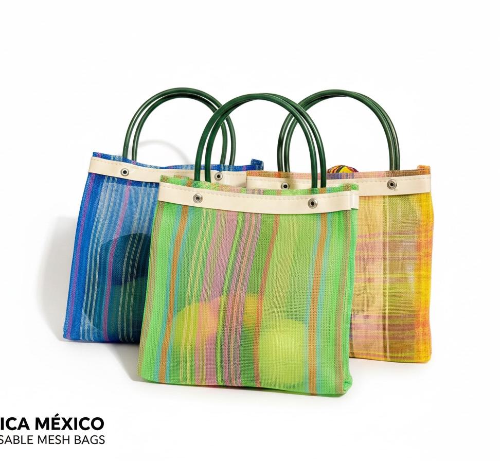 Reuseable Mexican Mercado Mesh Bags Bolsas de Maya Mexicana Reusable